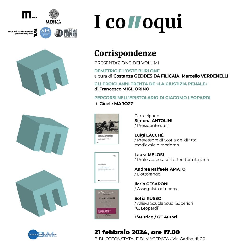 locandina evento i colloqui