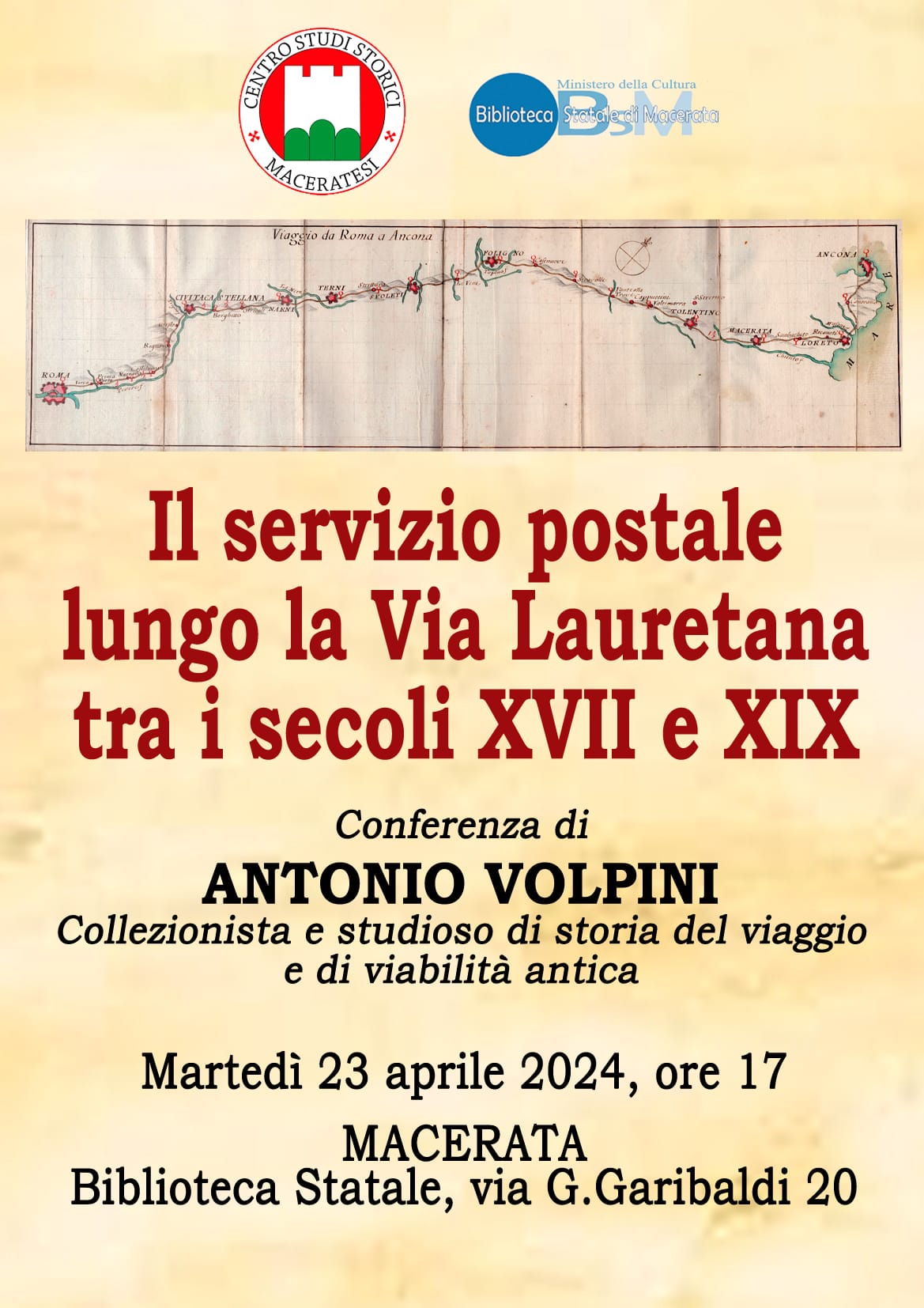 Il servizio postale lungo la via Lauretana tra i secoli XVII e XIX