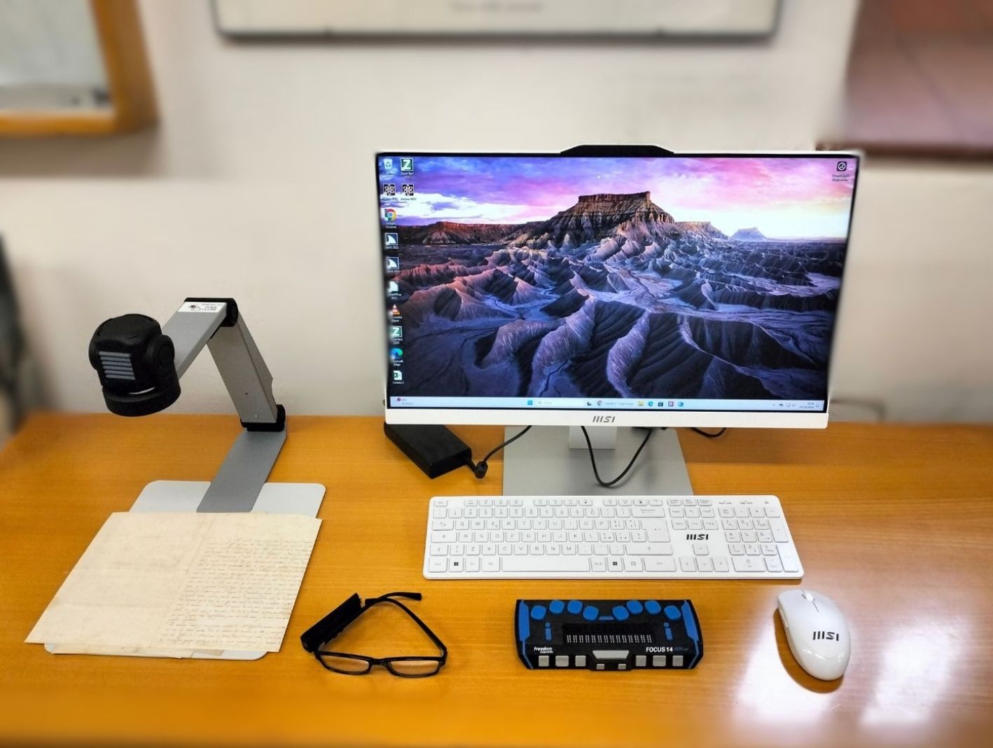 postazione pc ipovedenti biblioteca statale di macerata