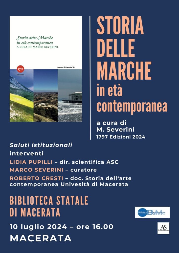 locandina evento storia delle marche in età contemporanea