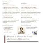 Machiavelli e la cultura dei classici nella Firenze del Rinascimento