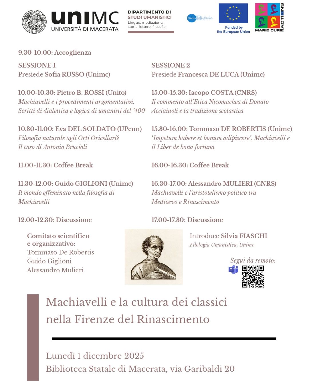 Machiavelli e la cultura dei classici nella Firenze del Rinascimento