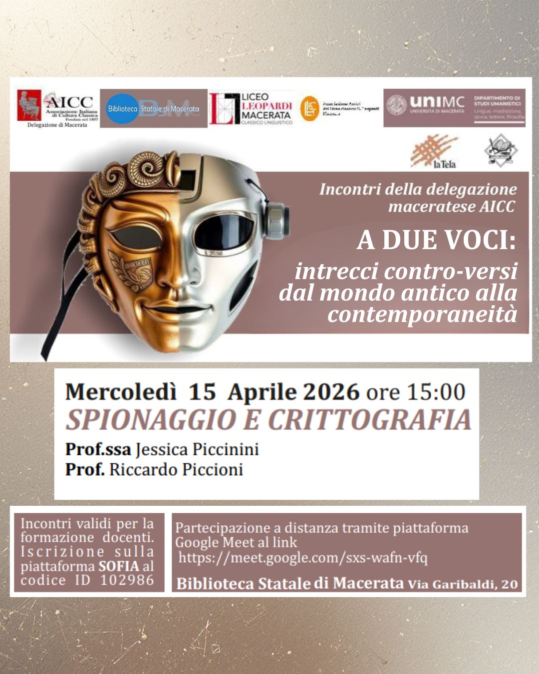 A due voci: intrecci contro-versi dal mondo antico alla contemporaneità