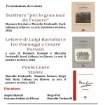 Presentazione dei volumi: Scritture “per lo gran mar de l’essere”;