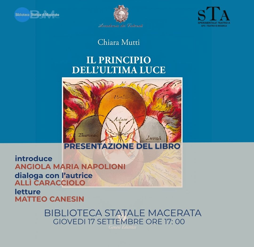 Presentazione del libro: Il principio dell'ultima luce